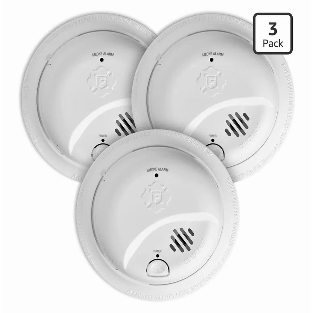 First Alert SMI100 Battery Operated Smoke Alarm 3-Pack Precision Detection NEW